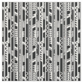 Stammes- Schwarzweiss-Muster Stoff