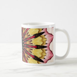 Stammes- Stangen und verblassende Herz-Mandala Kaffeetasse