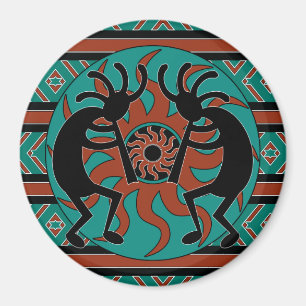 Stammes- südwestlicher Entwurf Kokopelli Magnet