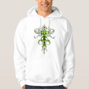 Stammes Tattoo Alien Art 217 grün Hoodie
