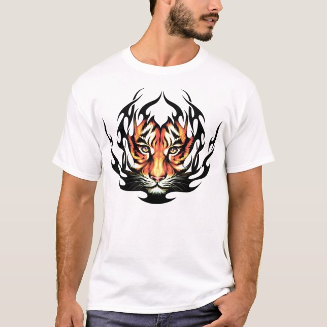 Stammes- Tiger T-Shirt (Vorderseite)