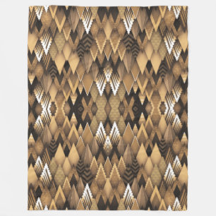 STAMMES-TRIBAL DREIECKIGES MUSTER  FLEECEDECKE