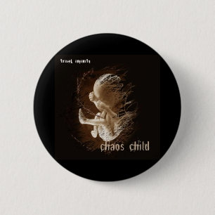 Stammes- Unendlichkeits-Chaos-Kinderknopf Button