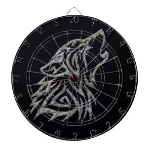 Stammes- Wolf Dartboard Dartscheibe