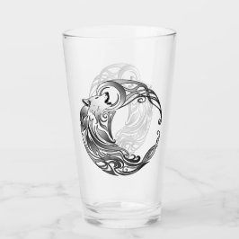 Stammes- Wolf - schattiert Glas