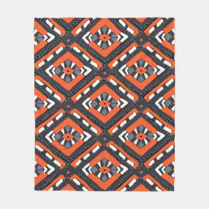 Stammesafrikaner: Zickzack Aztec Nahtlos. Fleecedecke