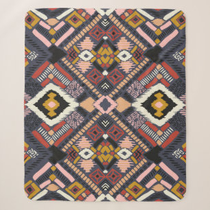 Stammesafrikanisches Chevron-Aztek-Muster Sherpadecke