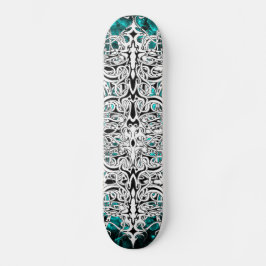 Stammesdesign in Schwarz und Weiß Skateboard