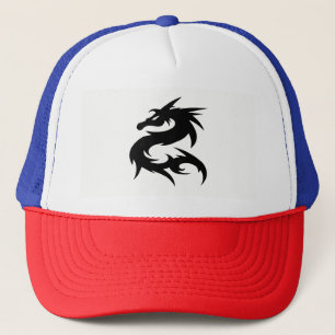 Stammesdrache-Silhouette Truckerkappe