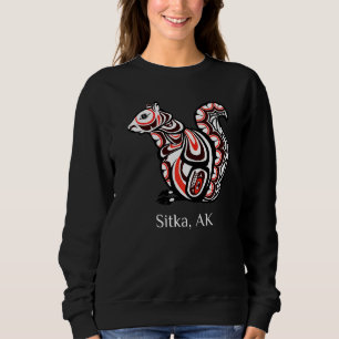 Stammeseichrel Sitka Alaska Indianerin Haida Sweatshirt