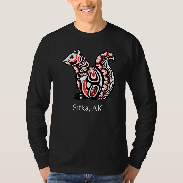 Stammeseichrel Sitka Alaska Indianerin Haida T-Shirt (Vorderseite)