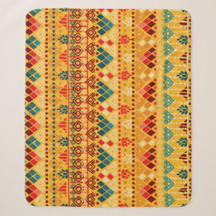 Stammeselemente, vielseitiges, nahtloses Muster. Sherpadecke