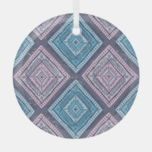 Stammesethnischer, zeitloser nahtloser Stil Ornament Aus Glas
