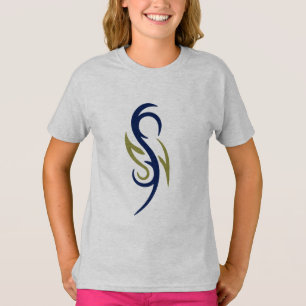 Stammesflammen-Symbol Mädchen T-Shirt