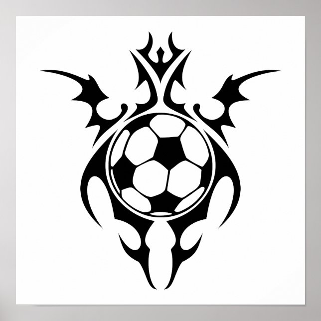 Stammesfußball Poster (Vorne)