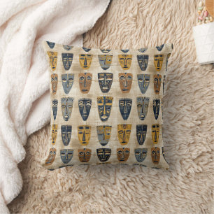Stammesmaske Boho-Muster Kissen