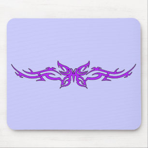 Stammesschmetterling in Lila Mousepad