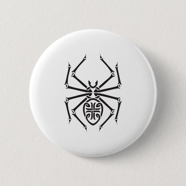 Stammesspinnendesign Button (Vorderseite)