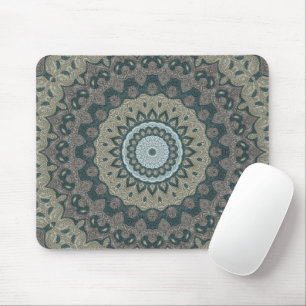 Stammesstil braune und grüne Medaillons Mousepad