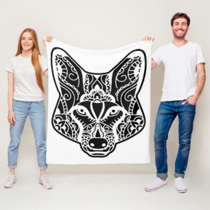 Stammeswolf Fleecedecke