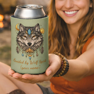 Stammeswolf-Totem: Persönliches spirituelles Tier Dosenkühler