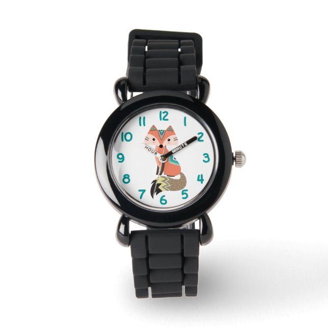 Stammfuchs Aquamarine Anzahl Kinder Armbanduhr (Vorderseite)