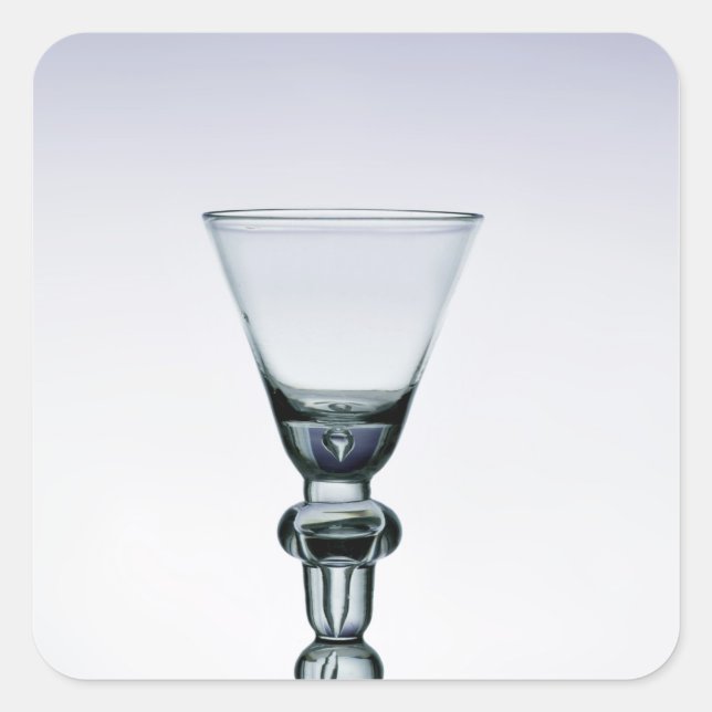 Stammgoblet aus Baluster, c.1700-20 Quadratischer Aufkleber (Vorderseite)