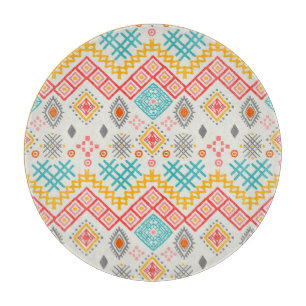 Stammkunst: boho geometrischer Druck. Schneidebrett