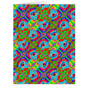 Stammkunst inspiriertes Design Aborigine-Karte