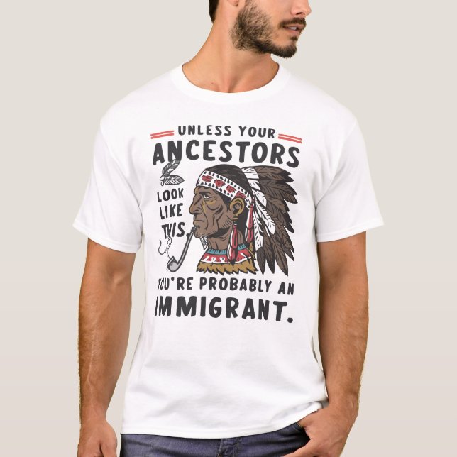 Stammlager des Amerikanischen Ureinwohners T-Shirt (Vorderseite)