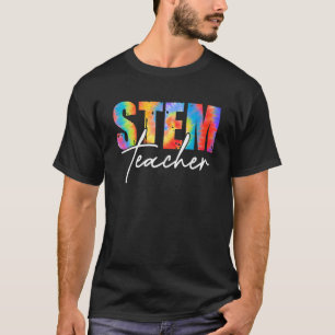 Stammlehrer an den ersten Tag der Gefärbte Krawatt T-Shirt