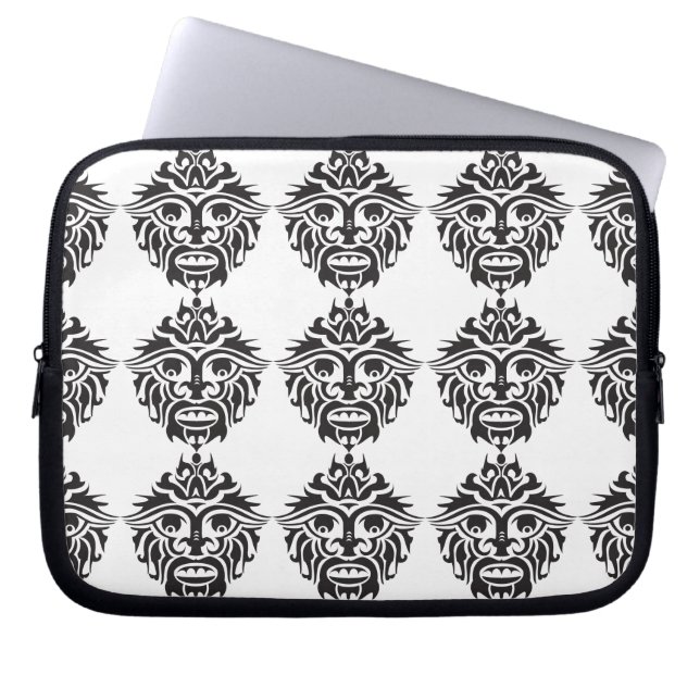 Stammmaske - Neopren Laptop-Sieb 10 Zoll Laptopschutzhülle (Vorderseite)