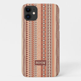 Stammmuster benutzerdefinierte Monogramm-Telefonfä Case-Mate iPhone Hülle