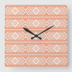 Stammmuster Quadratische Wanduhr