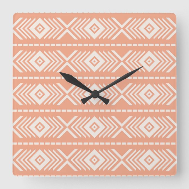 Stammmuster Quadratische Wanduhr (Vorderseite)