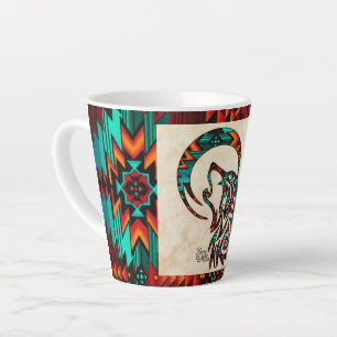 StammWolf heult auf dem Mond Latte Tasse