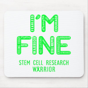 Stammzellenforschungswarrior - ICH BIN FINE Mousepad