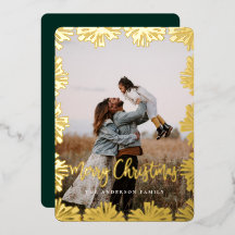Stamped Floral Frame Photo