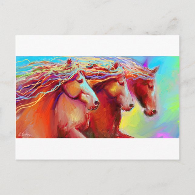 Stamplegemälde Postkarte (Vorderseite)