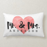 Stamps Heart Rustic Mr & Mrs Monogram Lendenkissen<br><div class="desc">Ein geprägtes Herz für Sie und Ihre Liebste. Rustikal,  stilvoll,  süß.</div>
