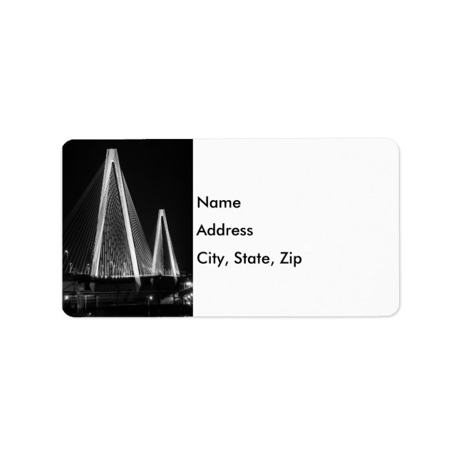 Stan Musial Veterans Bridge Grayscale Adressaufkleber (Vorne)