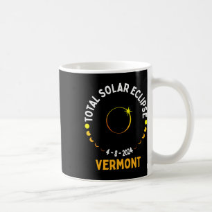 Stand: 04 08 24 Gesamt Solar Eclipse 2024 Vermont Kaffeetasse