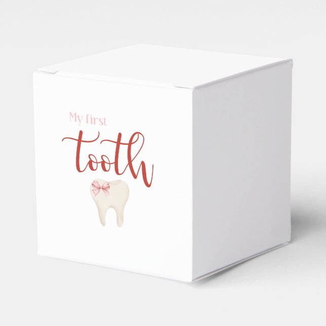 Stand 1: Minimalistisch rosa Geschenkschachtel (Vorderseite)