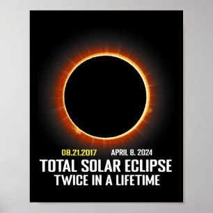 Stand 2024 Gesamt Solar Eclipse Männer Frauen Boy Poster