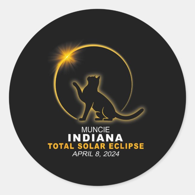 Stand 2024 Gesamtsolarausstoß Runder Aufkleber (Vorderseite)