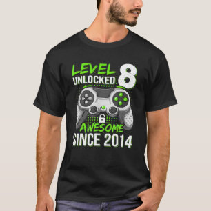 Stand 8 Phantastisch seit 2014 Videospiel 8. T-Shirt
