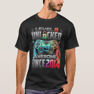 Stand 8 Phantastisch seit 2014 Videospiel 8. T-Shirt