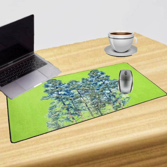 Stand Arbres Desk Mat (This Stand Of Trees Desk Mat reminds you of the outdoors, while inside!)