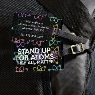 STAND AUF FÜR ATOMSPIELE-Sprichwort "Science Quote Gepäckanhänger