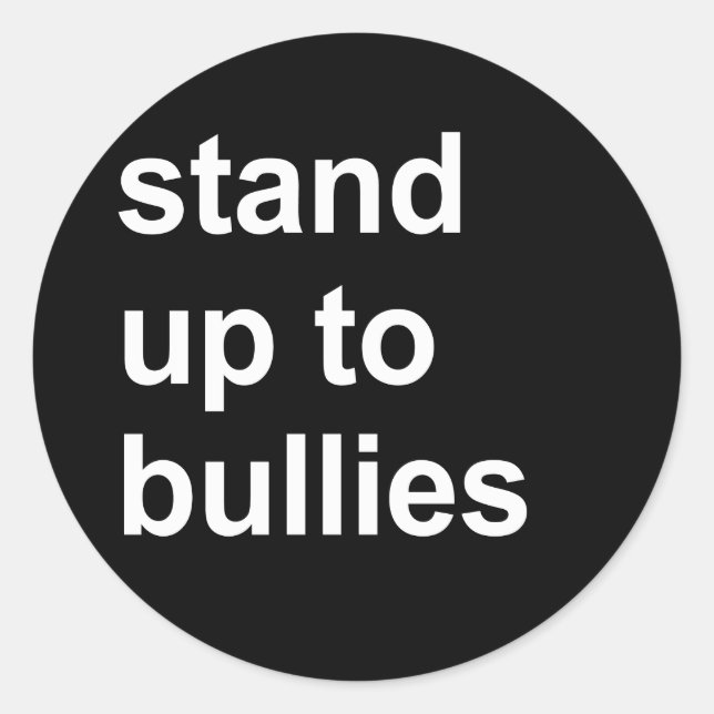 Stand bis zu den Tyrannen Runder Aufkleber (Vorderseite)